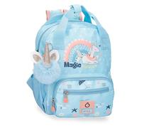 Enso Magic summer mochila infantil, mochila escolar, fabricada en Poliéster, ruedas dobles de giro multidireccional, Múltiples formas de usarlo, rosa y azul