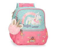 Enso Magic summer mochila infantil, mochila escolar, fabricada en Poliéster, ruedas dobles de giro multidireccional, Múltiples formas de usarlo, rosa y azul