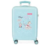 Enso Magic Unicorn Maleta de cabina Azul 38x55x20 cms Rígida ABS Cierre de combinación lateral 34L 2 kgs 4 Ruedas dobles Equipaje de Mano