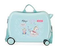 Enso Magic Unicorn Maleta Infantil Azul 50x38x20 cms Rígida ABS Cierre de combinación lateral 34L 1,8 kgs 4 Ruedas Equipaje de Mano