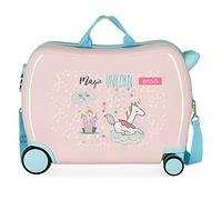 Enso Magic Unicorn Maleta Infantil Rosa 50x38x20 cms Rígida ABS Cierre de combinación lateral 34L 1,8 kgs 4 Ruedas Equipaje de Mano