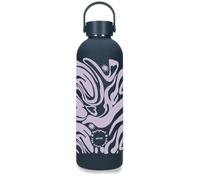Enso Magical Fleur Hearts Botella de Acero Inoxidable Negro con Capacidad para 500ml y Medidas 7 x 23 cms Acero Inoxidable