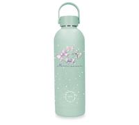 Enso Magical Merci Amour Botella de Acero Inoxidable Verde con Capacidad para 500ml y Medidas 7 x 23 cms Acero Inoxidable