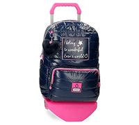 Enso Make a Wish Mochila Escolar para Portátil con Carro 15,6" Azul 32x42x15 cms Poliéster 20,16L