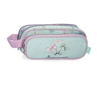 Enso Merci Amour Estuche Triple Verde 22x10x9 cms Poliéster