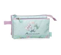 Enso Merci Amour Estuche Triple Verde 22x12x5 cms Poliéster