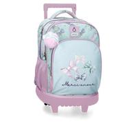 Enso Merci Amour Mochila 2 Ruedas Verde 33x44x21 cms Poliéster