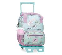 Enso Merci Amour Mochila con Carro Verde 23x28x10 cms Poliéster