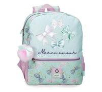 Enso Merci Amour Mochila de Paseo Verde 27x32x11 cms Poliéster