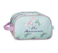 Enso Merci Amour Neceser Dos Compartimentos Adaptable Verde 26x16x10 cms Poliéster