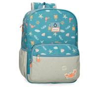 Enso Mr Crab Mochila Escolar Adaptable a Carro Azul 30x38x12 cms Poliéster 13,68L