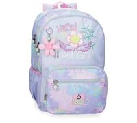 Enso New Vibes Mochila Escolar Doble Compartimento Adaptable a Carro Rosa 32x44x17 cms Poliéster