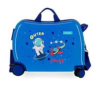 Enso Outer Space Maleta Infantil Azul 50x38x20 cms Rígida ABS Cierre de combinación Lateral 34L 1,8 kgs 4 Ruedas Equipaje Mano