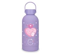 Enso Queen of Hearts Botella de Acero Inoxidable Morado 6,5x18,5x6,5 cms