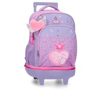 Enso Queen of Hearts Mochila 2 Ruedas Morado 33x44x21 cm Poliéster 30,49L