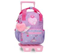 Enso Queen Of Hearts Mochila de Paseo Morado 23x28x10 cm Poliéster 6,44L