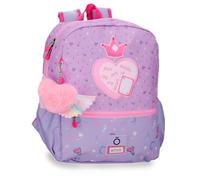 Enso Queen of Hearts Mochila Escolar Morado 27x33x11 cm Poliéster 9,8L