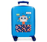 Enso Rob Friend Maleta de Cabina Azul 33x50x20 cms Rígida ABS Cierre de combinación Lateral 28,4L 2 kgs 4 Ruedas Dobles Equipaje Mano