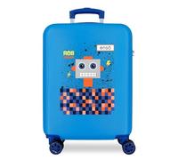Enso Rob Friend Maleta de cabina Azul 38x55x20 cms Rígida ABS Cierre de combinación lateral 34L 2 kgs 4 Ruedas dobles Equipaje de Mano