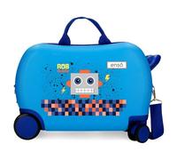 Enso Rob Friend Maleta Infantil Azul 45x31x20 cms Rígida ABS 24,6L 1,8 kgs 4 Ruedas Equipaje Mano