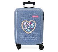 Enso Together Growing Maleta de cabina Azul 38x55x20 cms Rígida ABS Cierre de combinación lateral 34L 2 kgs 4 Ruedas dobles Equipaje de Mano