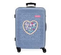 Enso Together Growing Maleta mediana Azul 48x68x26 cms Rígida ABS Cierre de combinación lateral 70L 3 kgs 4 Ruedas Dobles