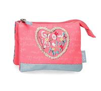 Enso Together Growing Monedero Tres Compartimentos Rosa 14x10x5 cms Poliéster