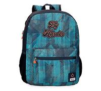 Enso Try Harder Mochila Portaordenador 15,6" Azul 32x44x17 cms Poliéster 21,12 L