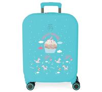 Enso Unicorn Paradise Maleta de Cabina Azul 40x55x20 cms Rígida ABS 37L 3,22 kgs Equipaje de Mano