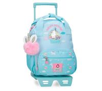 Enso Unicorn Paradise Mochila de Paseo Turquesa Azul 30x38x12 cm Poliéster 13,7L