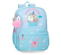 Enso Unicorn Paradise Mochila Escolar Adaptable a Carro Turquesa Azul 30x38x12 cm Poliéster 13,7L