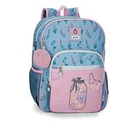 Enso We Love Flowers Mochila Escolar Adaptable a Carro Rosa 30x38x12 cms Poliéster 13,68L