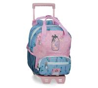 Enso We Love Flowers Mochila Pequeña con carro Rosa 23x28x10 cms Poliéster 6,44L