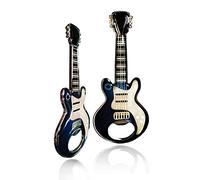 ENSTAB Abridor de botellas de guitarra con imán, amantes de la música, abrebotellas de cerveza, abrebotellas de fiesta de música, regalos de metal para hombres