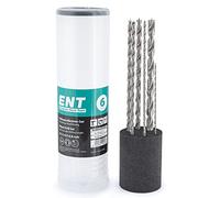 ENT 09246 Juego de 6 brocas para madera Ø 2, 3, 4, 5, 6 y 8 mm, extra largas 150/200 mm, NL 100/135 mm, brocas espirales rectificadas HSS para madera dura y blanda, para taladradoras sin cable