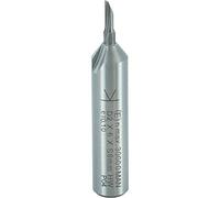 ENT 10350 Fresa ranuradora VHW, vástago (S) de 8 mm, diámetro (D) de 2 mm, NL de 6 mm, Z1, SL de 32 mm, GL de 43 mm