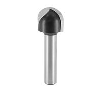 ENT 12290 Fresa para molduras cóncavas, en carburo, vástago (S) de 8 mm, radio (R) de 8 mm, diámetro (D) de 16 mm, NL 12 mm, SL 32 mm, trabajos en madera, fresadora