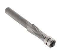 ENT 13490 Fresa de enrasar Premium de ranurado en espiral, en carburo, Vástago (S) 8 mm, Diámetro (D) 10 mm, NL 25 mm, SL 32 mm, GL 76 mm, con rodamiento de bolas doble