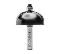 ENT 14682 Fresa de media caña, en carburo, vástago (S) 8 mm, diámetro (D) 41,5 mm, NL 19 mm, R 16 mm, SL 32 mm, con rodamiento