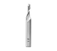 ENT 30002 Fresa de ranurar en espiral HS, vástago (S) de 8 mm, diámetro (D) de 5 mm, NL 12 mm, Z1, GL 60 mm
