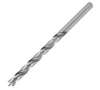 ENT 50409 Broca de madera de espiral Ø 9 mm, extra larga de 150 mm, HSS-G, con punta de centrado y cortador preliminar, D 9 x NL 100 x GL 150 mm, vástago cilíndrico