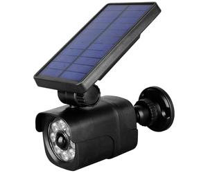 Entac Foco LED de pared solar, 4W, con sensor de movimiento, para exteriores