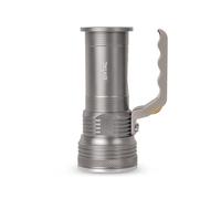 Entac Linterna de 5 W T6, aluminio, 2 x 18650, incluye cargador de pared