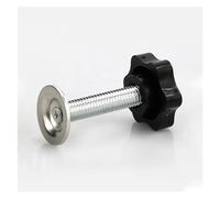 ENTAOER 1 Uds tornillo de cabeza de goma de flor de ciruelo/con tornillo de mano de placa de presión/con tornillo de mango de presión de tableta/tornillo ajustable M8M10(Black,1set M8x75x38)