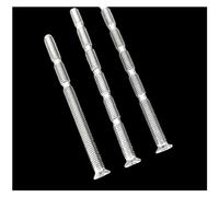 ENTAOER 10 Uds. Pernos de fijación de manija de puerta M5, tornillos de conexión cortables a presión(130mm-Zinc finish)