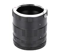 Entatial Anillo Adaptador de Lente Macro Profesional Metal Negro Tubo Adaptador de extensión de fotografía Macro Anillo de Lente de Primer Plano para Lente de cámara para E Mount Nex Negro