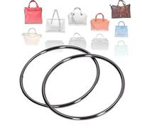 Entatial Asa para Equipaje, Asas para Bolsos, Accesorios de Bricolaje, Aspecto Brillante para Equipaje para el Hogar, para Bolso(Color de la Pistola)