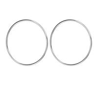 Entatial Asas para Bolsos, Asa Redonda para Equipaje con Asa Redonda de Alta Dureza para el Hogar para Bolso para Equipaje(Níquel Blanco)