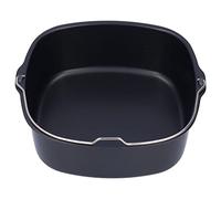 Entatial Barril para Hornear Pasteles, 7cm Hierro Cuadrado Barril de Pastel Accesorios Airfryer, para Freidoras HD9925 HD9860 HD9905 01(22cm Anchura)