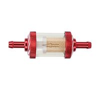 Entatial Filtro de Combustible de Motocicleta, ABS, Rojo, 6mm, In-Line